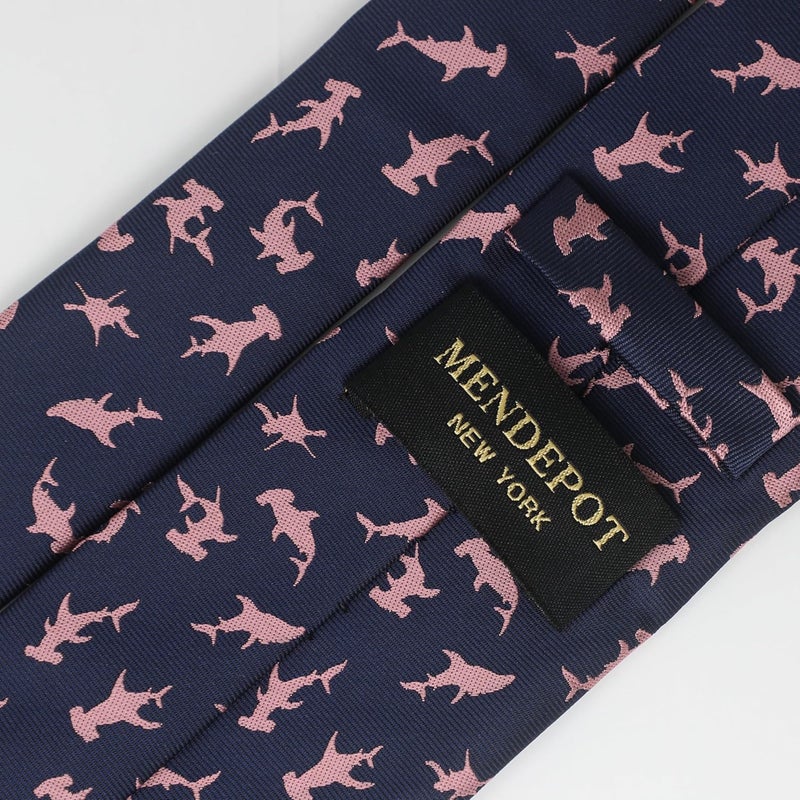 MENDEPOT Animal Pattern Necktie With Gift Box Sea Animal Pattern Tie Father's Day Birthday Gift Tie - Image 5